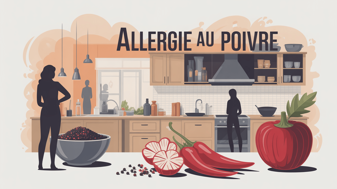 illustration allergie poivre ambiance cuisine moderne