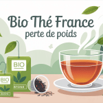 bio the france perte de poids illustration tasse the bio feuilles nature