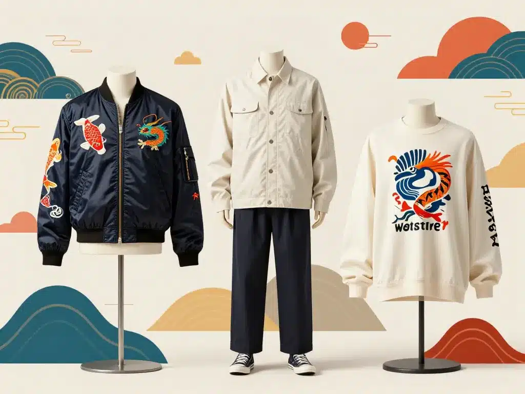 types bomber japonais sukajan minimaliste streetwear