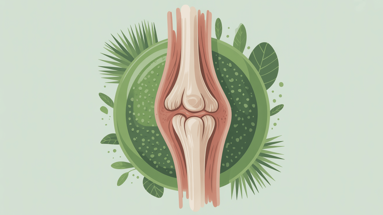 illustration du cataplasme argile verte pour tendinite applique sur tendon