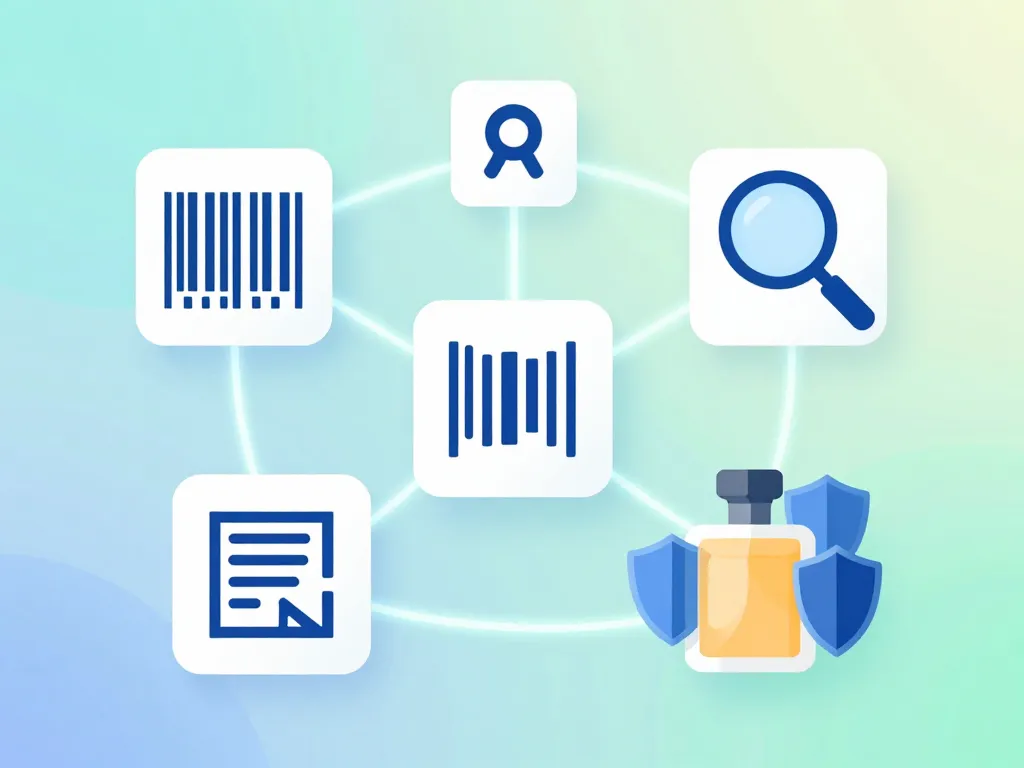 Indices code barre parfum original emballage et sécurité