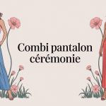 illustration élégante combi pantalon pour ceremonie