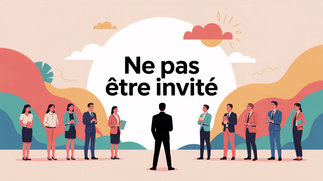 comment réagir quand on est pas invité image douleur sociale
