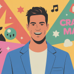 illustration crazy man culture pop internet