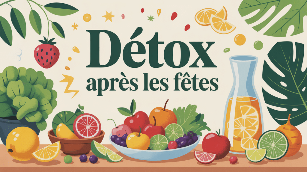 detox apres les fetes table fruits legumes eau