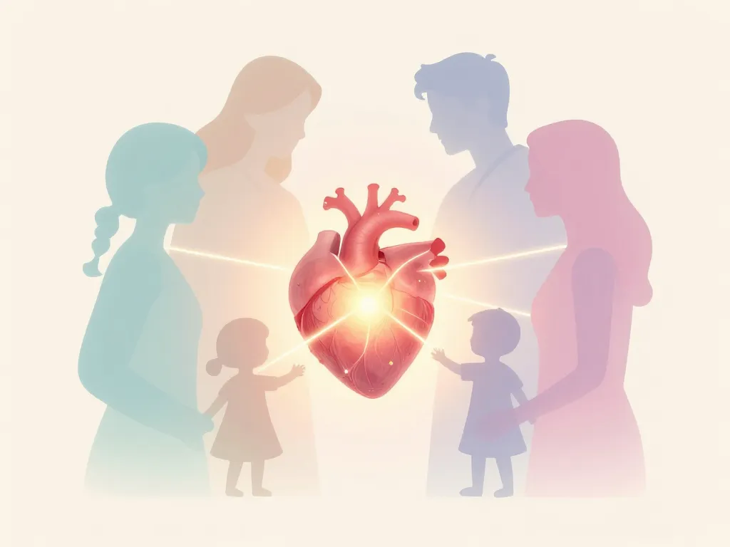 symbolique tu es là au cœur de nos vies coeurs silhouettes