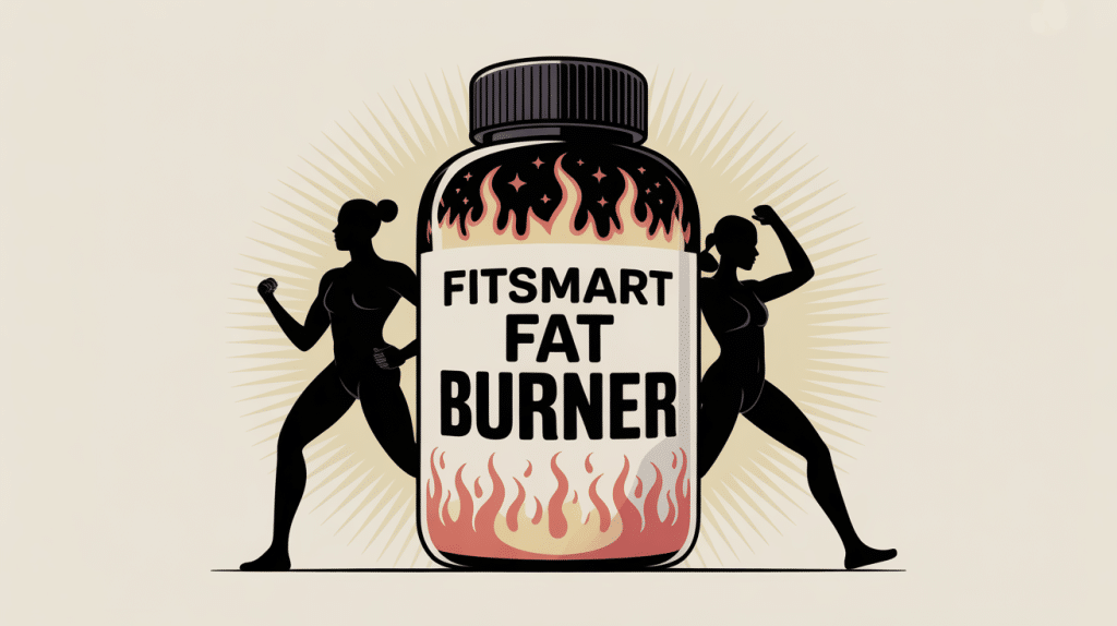 Illustration vectorielle fitsmart fat burner flacon perte de poids