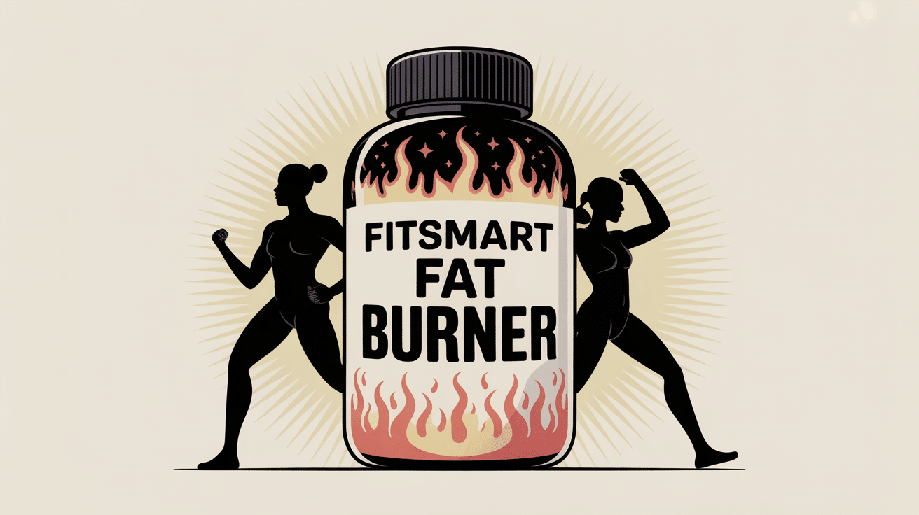 Illustration vectorielle fitsmart fat burner flacon perte de poids