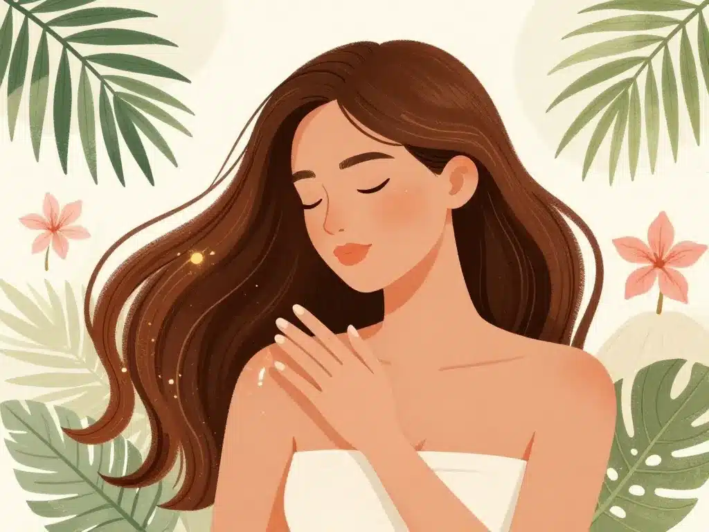 huile essentielle monoi application peau cheveux nourrissants