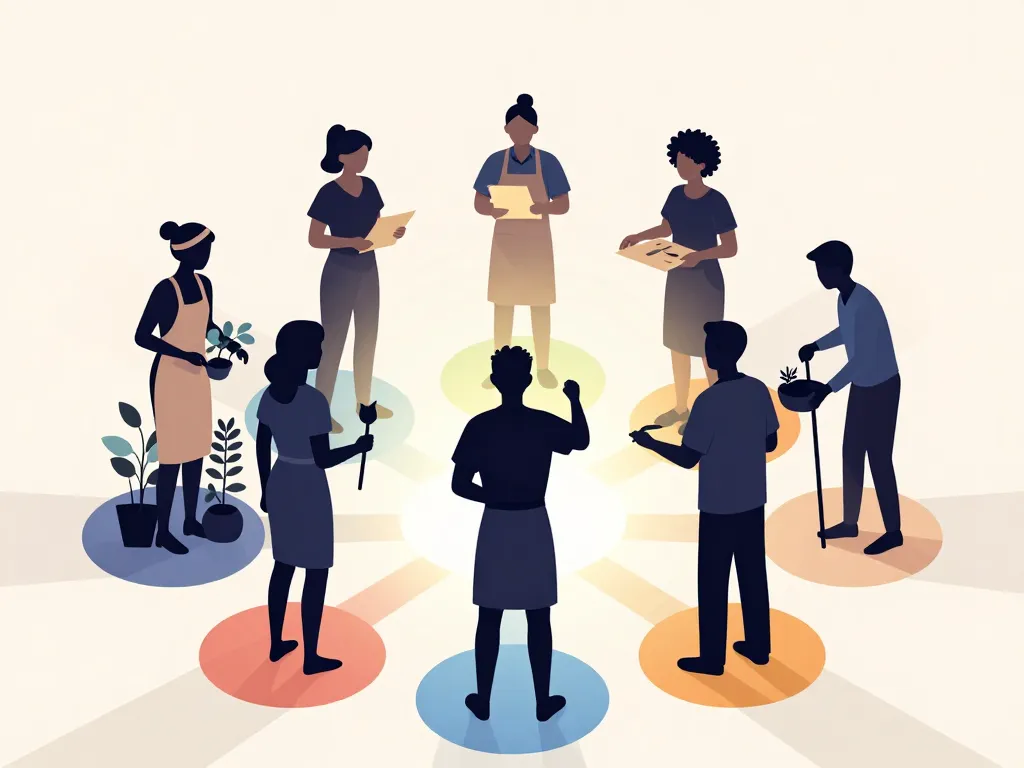 ikigai exemple métiers silhouettes intersection