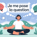 je me pose la question image cerveau bulles pensées méditation