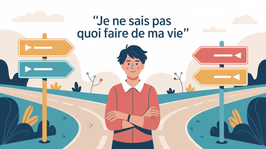 illustration personne croisée des chemins je ne sais pas quoi faire de ma vie