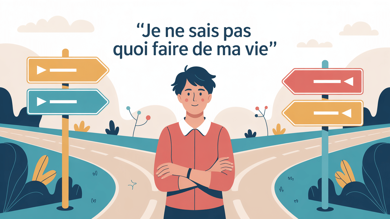 illustration personne croisée des chemins je ne sais pas quoi faire de ma vie