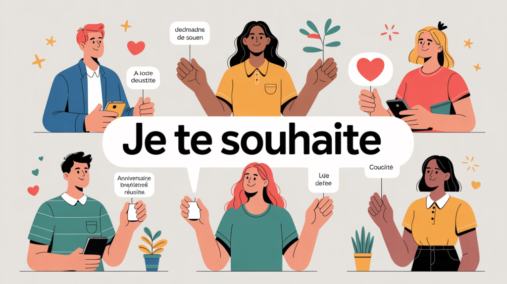 je te souhaites ou souhaite, image pédagogique correction