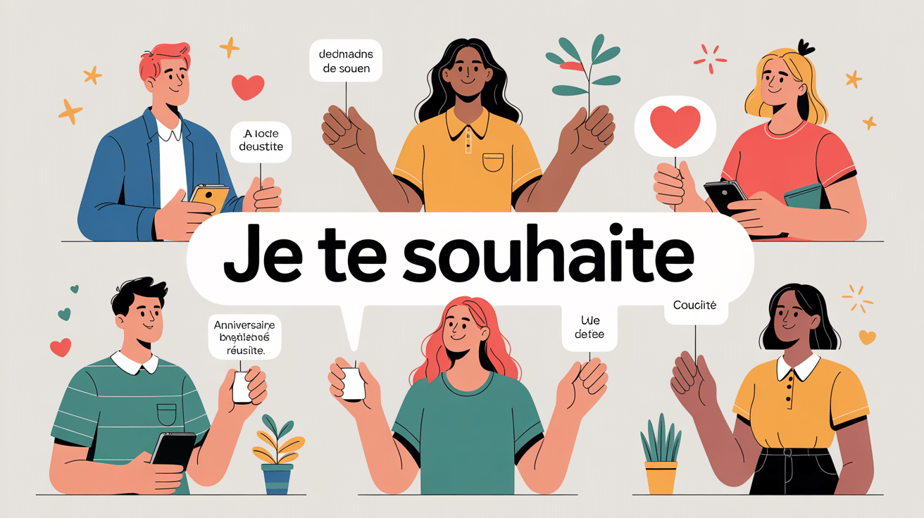 je te souhaites ou souhaite, image pédagogique correction