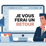 je vous ferai un retour communication professionnelle mail