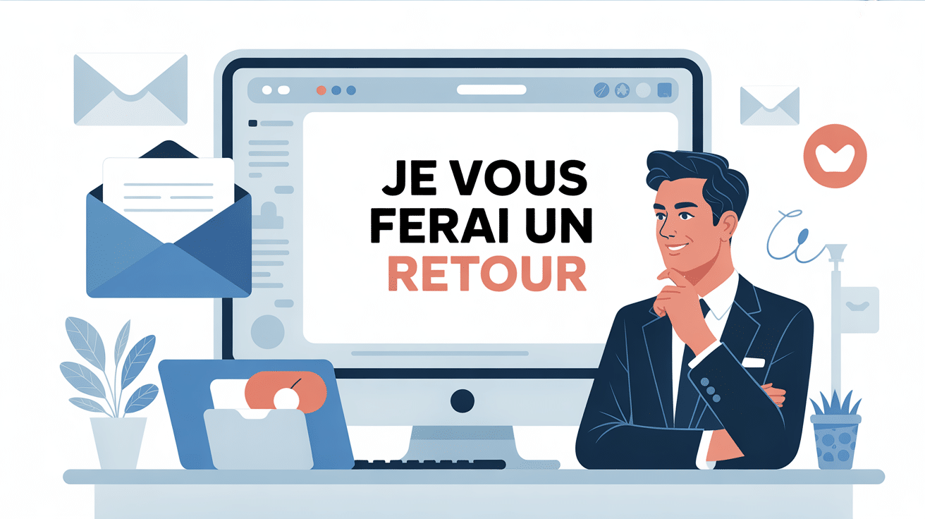 je vous ferai un retour communication professionnelle mail