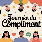 illustration journée du compliment ambiance chaleureuse