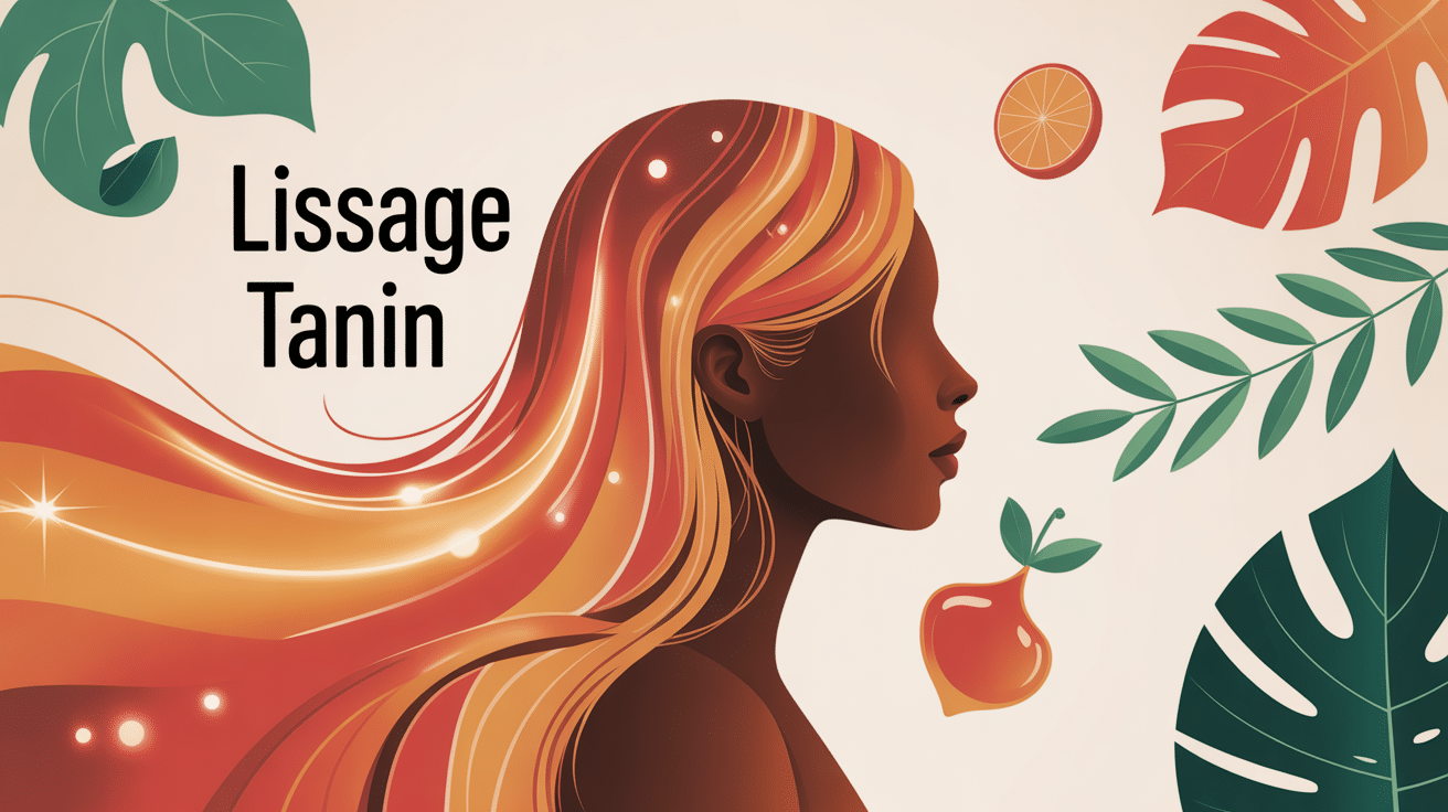 lissage tanin avis image femme profil cheveux lisses végétal