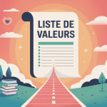 illustration liste valeurs comme guide universel