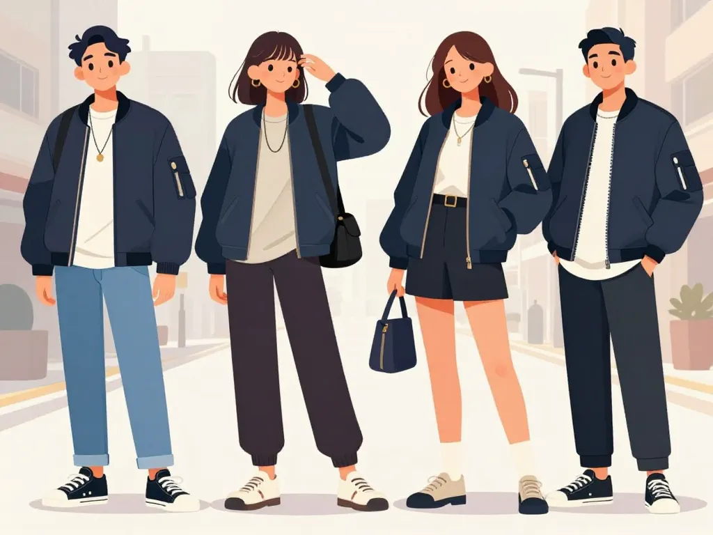 idées tenues bomber japonais au quotidien