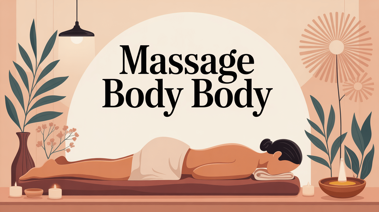 illustration massage body body ambiance détente