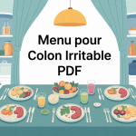 menu pour colon irritable pdf illustration repas équilibrés