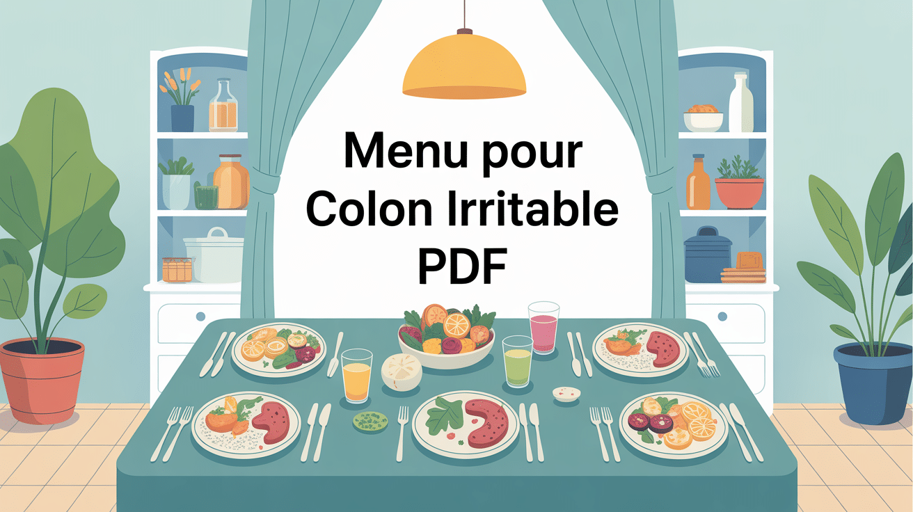 menu pour colon irritable pdf illustration repas équilibrés