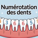 schéma numérotation des dents moderne
