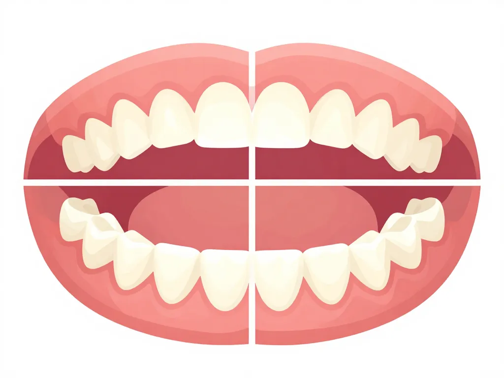 diagramme quadrants numérotation des dents
