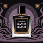 illustration parfum black black ambiance sombre et raffinée