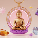 pendentif bouddha illustration symbolique et élégante