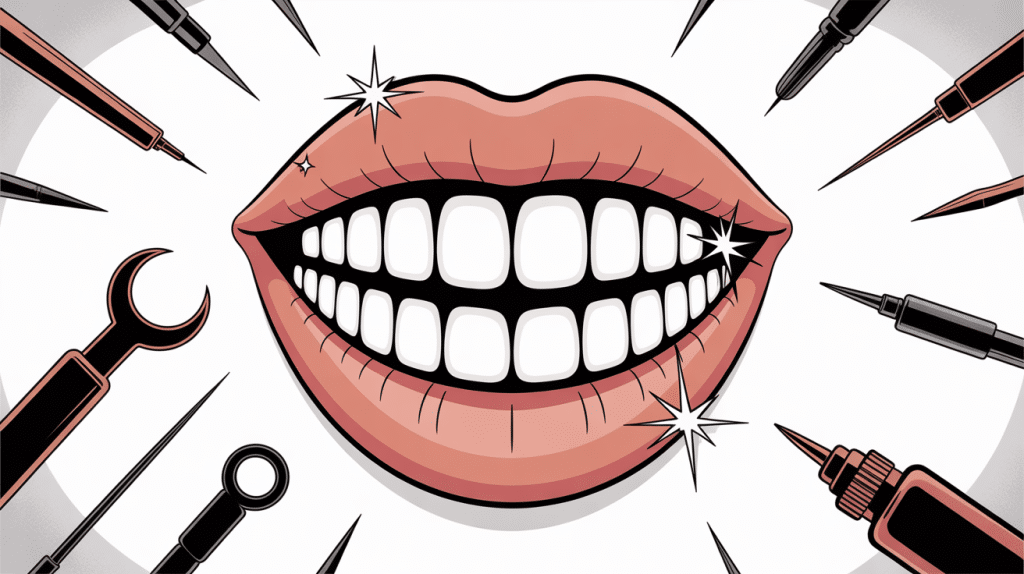 illustration piercing sur la langue prix 2026 ambiance hygiénique