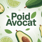 poid avocat illustration nutrition et portions