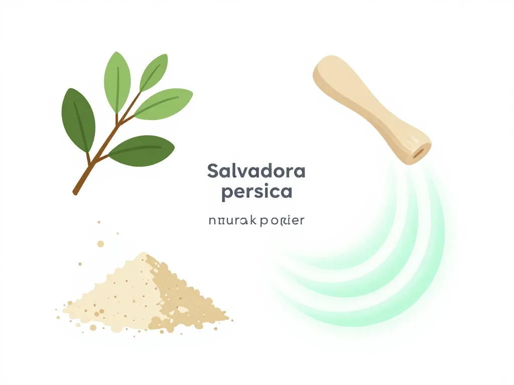 diagramme poudre de siwak plante bienfaits dents