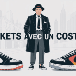 illustration homme en costume baskets quelle basket avec un costume