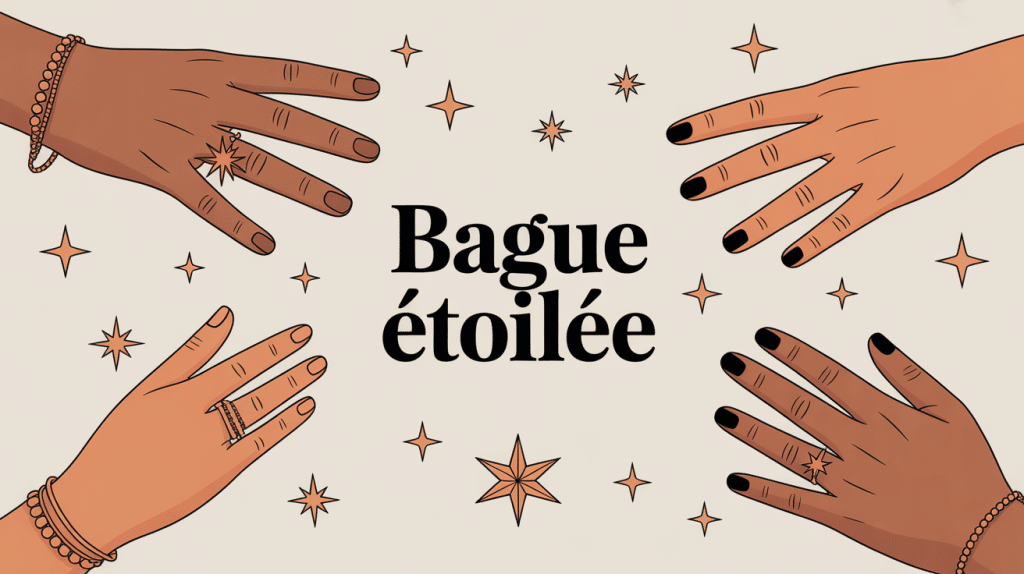ring with stars plusieurs mains bague étoilée