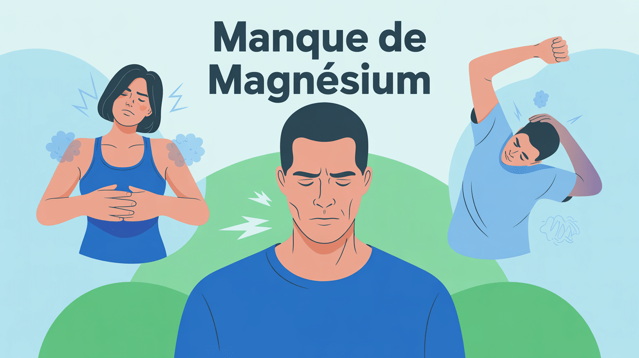 Illustration temoignage manque de magnesium fatigue crampes irritabilite