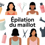 type d'épilation maillot différentes techniques dessin