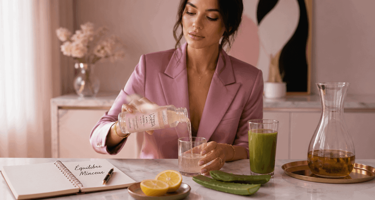 aloe vera maigrir gel et smoothie sur table