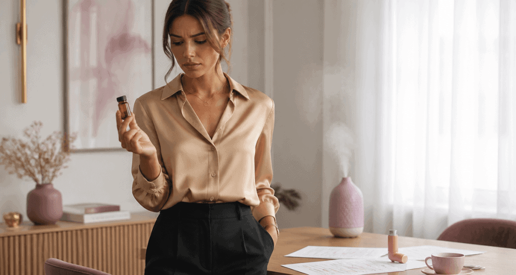 asthme huile essentielle à éviter femme diffuseur