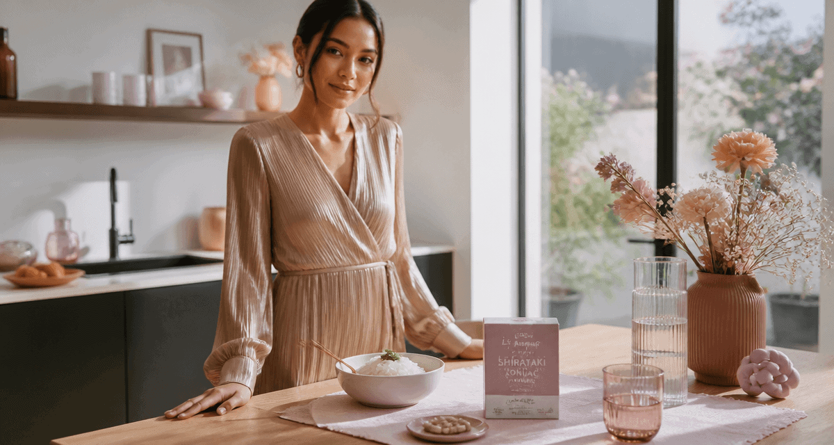 coupe faim konjac avis femme avec gélules et shirataki