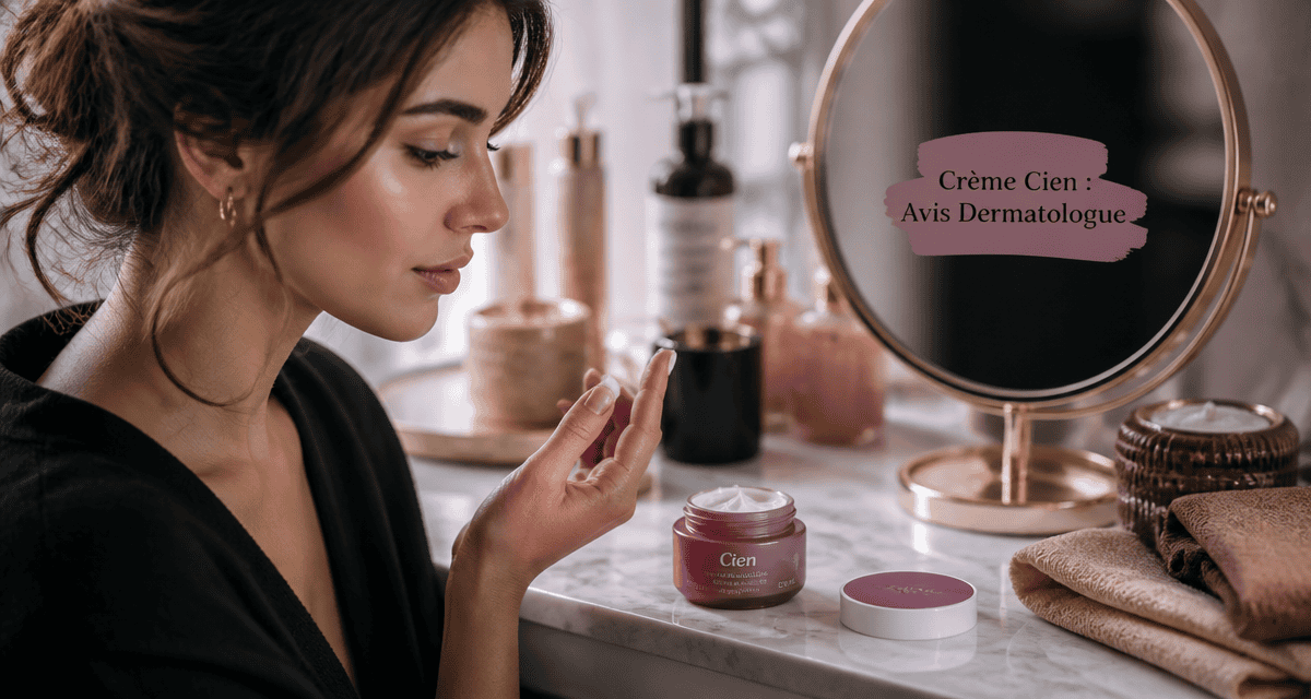Crème Cien avis dermatologue sur coiffeuse blanche