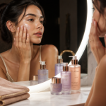 crème de nuit peau grasse femme miroir