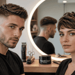 degrade court homme femme coiffure