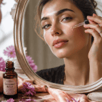 huile essentielle géranium bienfaits femme applique visage