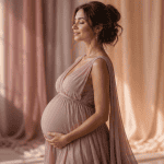 mark stretch sur ventre femme enceinte