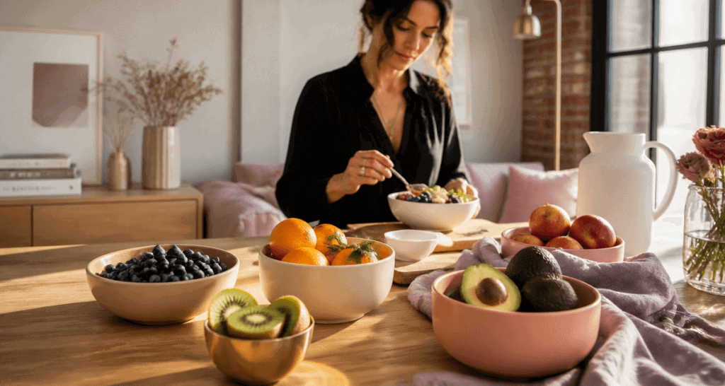 meilleurs fruits pour la sante en bols sur table