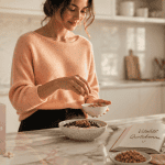 multi vitamines et mineraux sur plan de travail cuisine