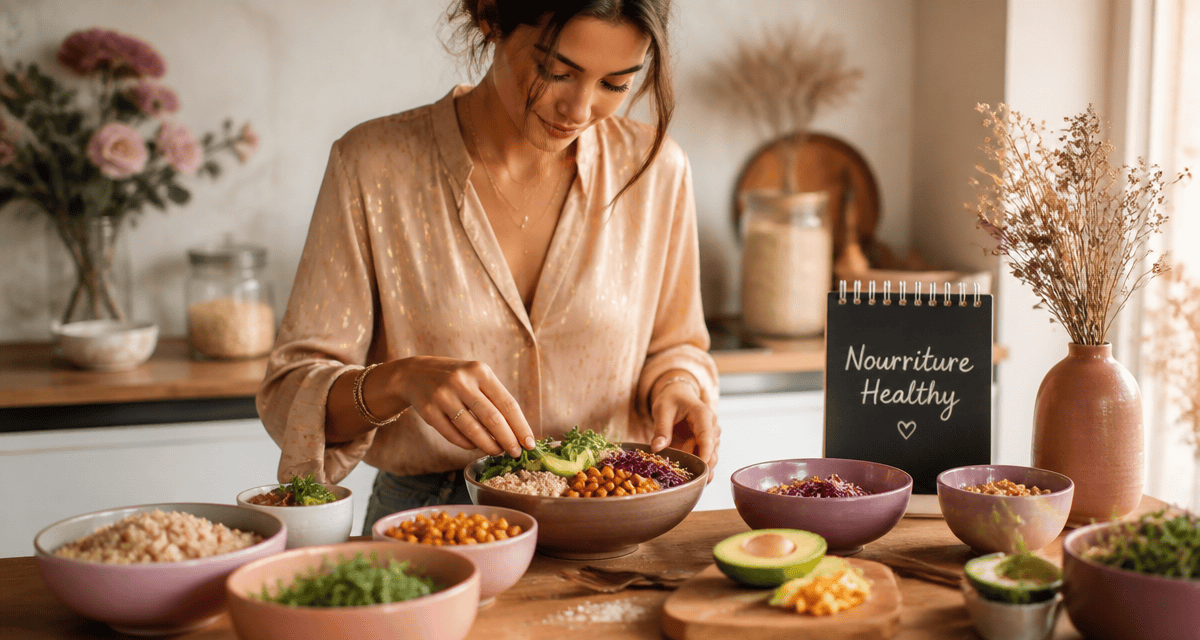 nourriture healthy femme buddha bowl